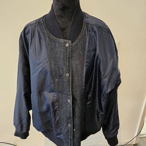 Dark Denim Button-Up Jacket - Picture 3 of 4